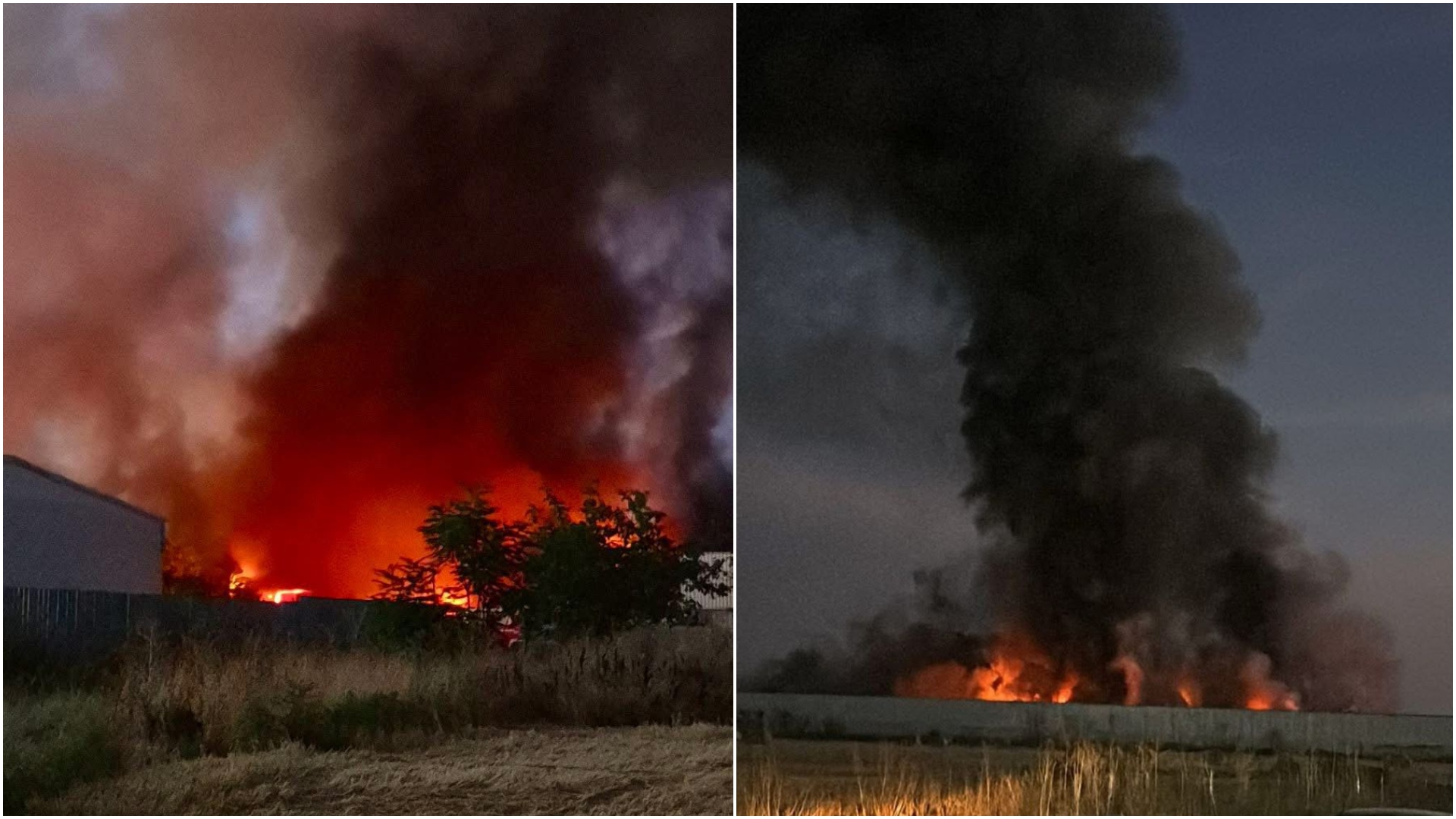 Incendiu de proporții în Capitală: Complexul Dragonul Roșu, cuprins de flăcări